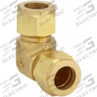 PARKER Compression Fitting Elbow: 3/4 in OD x 3/4 in OD Size, Compression x Compression, Brass (MPN 12EE12-B). Key specifications — Compatible Fitting Brands: Parker A-LOK; Brand: PARKER.