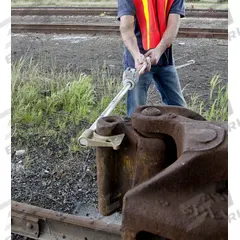 ALDON Rail Brake Sticks: Telescoping Brake Stick, 81 in Lg Adjustability - Max (MPN 4123-155). Key specifications — Brand: ALDON; Product Type: Telescoping Brake Stick.