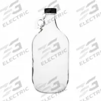QORPAK Jug: Colorless, Uncoated Bottle, Glass, 1.92 L, 124 mm, Includes Closure, 265 mm Overall Ht (MPN GLC-01420). Key specifications — attr1371258: Yes; attr1371256: Shouldered; attr1371264: QORPAK; attr1371229: Uncoated Bottle.