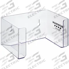 BOWMAN DISPENSERS Face Mask Dispenser: PETG Plastic, Clear, 4 1/4 in H x 8 in W x 5 1/4 in D, Wall (MPN FP-021). Key specifications — Material: PETG Plastic; Color: Clear; Dimensions: 4-1/4 in H x 8 in W x 5-1/4 in D; Mounting Location: Wall; Capacity: 1 Box of Earloop Face Masks; Brand: BOWMAN DISPENSERS.