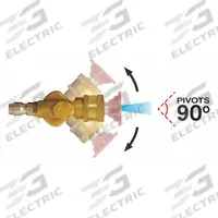 AR BLUE CLEAN Quick-Connect Coupler: 1/4 in (F)NPT, 1/4 in (F) x 1/4 in (M) Quick Connect (MPN AL-QC1/4PIVOT)