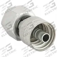 AEROQUIP Hydraulic Crimp Fitting: Steel x Steel, Straight, -4 For Hose Dash Size, Metric x Crimp (MPN 1A6DS4). Key specifications — Fitting Gender: Female x Genderless; Fitting Connection Type: Metric x Crimp; Brand: AEROQUIP; Thread Size: M18-1.5; For Hose Dash Size: -4.