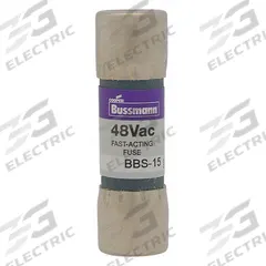 BUSSMANN Fuse: BBS Series, Midget, Fast-Acting, 8 A, 250 V AC, 13/32 in x 1 3/8 in, Non-Indicating (MPN BBS-8). Key specifications — attr1287209: BBS; attr211192: BUSSMANN.