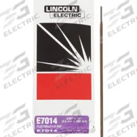 LINCOLN ELECTRIC Stick Electrode: Carbon Steel, E7014, 3/32 in x 14 in, 5 lb, Fleetweld 47 (MPN ED030566). Key specifications — Brand: LINCOLN ELECTRIC; Tensile Strength (As Welded): 70 to 85 ksi; Yield Strength (As Welded): 58 to 74 ksi.