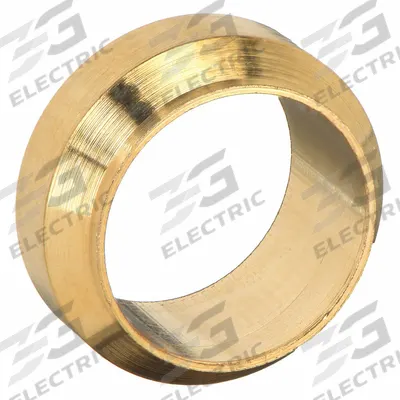LEGRIS Compression Fitting Sleeve: 8 mm OD Fitting Size, Compression, Brass, 7 mm Overall Lg - Standard Sleeve Brass Compression Fittings