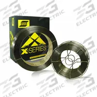 ESAB Flux-Cored Welding Wire: Carbon Steel, E71T-9C, 1/16 in, 33 lb, Dual Shield 710X (MPN 245019279). Key specifications — Brand: ESAB; Tensile Strength (As Welded) (Merch): 87 ksi to 93 ksi; Yield Strength (As Welded) (Merch): 75 ksi to 83 ksi.