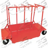 DAYTON Cylinder Cart: 1,500 lb, 9 1/4 in Max. Tank Dia., 61 in L x 24 in W 42 in H, Flow-Back (MPN 34D676). Key specifications — Brand: DAYTON; Caster/Wheel Configuration: (2) Rigid.