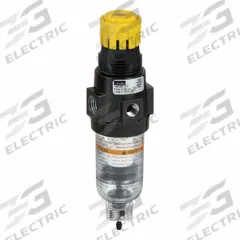 PARKER Filter Regulator: 14 Series, 1/4 in NPT, 18 scfm, 5 micron, 0 psig to 125 psig, Auto Drain (MPN 14E15B13FC). Key specifications — attr109419: PARKER; attr109429: Zinc; attr109463: No; attr109467: Nitrile; attr109468: 14.