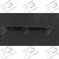 HALLOWELL Pegboard Shelf: For Round Pegboard Hole Shape, 28 in x 5 in x 1 in, Steel, Black (MPN FKWS30ME). Key specifications — Color: Black; Finish: Powder Coated; Brand: HALLOWELL; Material: Steel.