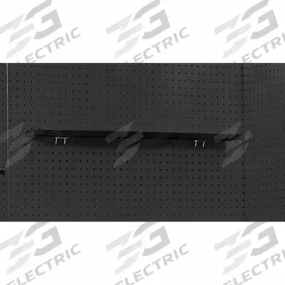 HALLOWELL Pegboard Shelf: For Round Pegboard Hole Shape, 28 in x 5 in x 1 in, Steel - Shelves for Round-Hole Pegboard