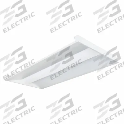 SYLVANIA Troffer Fixture: 4 ft Lg, 2 ft Wd, 3,100 lm_3,750 lm_4,250 lm, 4000K, 34 W - 2 ft. x 4 ft. LED Center-Basket Troffers