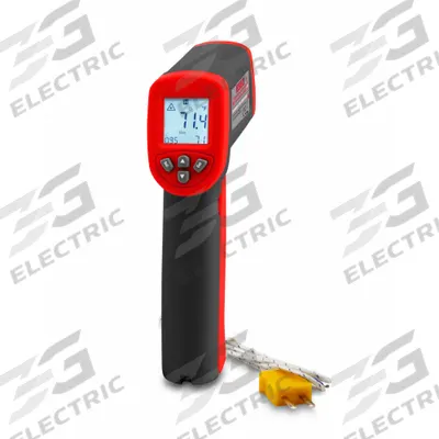 TRIPLETT Infrared Thermometer: IRT227, Avg/Difference/Max Temp/Min Temp, Adj @ 0.05 to 1.00 - Infrared Thermometers with Contact Probes