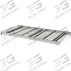 HALLOWELL Bulk Rack Shelf: 96 in x 24 in x 3 1/8 in, 14 ga Beams, Steel, 3,000 lb Load Capacity (MPN HBRL9624WW-PL). Key specifications — Decking Material: Steel; Frame Finish: Powder Coated; Frame Material: Steel; Color: Light Gray; Includes: Cross Bars; Brand: HALLOWELL.