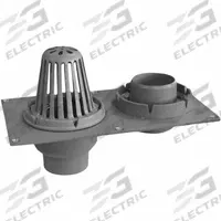 SMITH LIGHT COMMERCIAL Roof Drain: 10 1/2 in Overall Dia, 11 3/4 in Overall Ht, 19 in Overall Wd (MPN 148-Y04). Key specifications — Connection Type: No Hub; Includes: (2) Cast Iron Combination Flashing Clamps and Gravel Stops; Dome Material: Cast Iron; Brand: SMITH LIGHT COMMERCIAL.