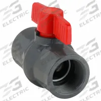 APPROVED VENDOR Manual Two-Way Ball Valve: 2 in, PVC, Straight, FNPT x FNPT, Full Port Ball Port (MPN 32H959). Key specifications — Brand: APPROVED VENDOR; Handle: Tee.