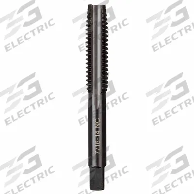 MILWAUKEE Straight Flute Tap: 7/16"-14 UNC, 2B, 4 Flute, Plug Chamfer - General Purpose Hand Taps