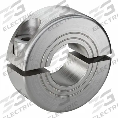 RULAND MANUFACTURING Shaft Collar: 2-Piece, Metric, Round, Clamp-On, 12 mm Bore Dia - Stainless Steel Shaft Collars