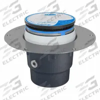 ZURN Shower Drain: 9 7/8 in Overall Dia, 5 in Grate Size, 3 in Nominal Pipe Size, No Hub, Cast Iron (MPN ZS415-3NH-5BZ1-DP). Key specifications — Color: Silver; Connection Type: No Hub; Brand: ZURN; Includes: Decorative polished top.