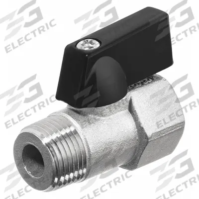 USA INDUSTRIALS Manual Two-Way Ball Valve: 3/8 in, 304 Stainless Steel, Straight Valve Body - Stainless Steel Ball Valves