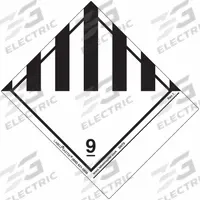 LABELMASTER Miscellaneous Dangerous Goods Placard: Dangerous, 4 3/4 in x 3 15/16 in, Label, 500 PK (MPN SNT9). Key specifications — Material: Semi-Gloss Paper; Brand: LABELMASTER; Message: Dangerous.