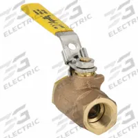 APOLLO Manual Two-Way Ball Valve: 3/4 in, Bronze, Straight, FNPT x FNPT, 600 psi Max. Pressure (CWP) (MPN 701042741). Key specifications — Brand: APOLLO; Handle: Locking Lever.