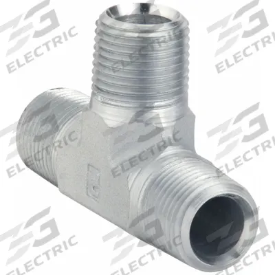PARKER Metal Pipe Tee: 1 in x 1 in x 1 in, 2,000 psi, Steel - Threaded High-Pressure Pipe Fittings