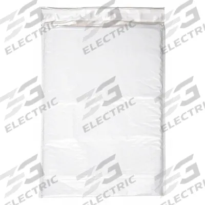 APPROVED VENDOR Poly Mailers: 9 1/2 in x 14 1/2 in, 9 3/8 in x 13 1/4 in, #4, White - Poly Bubble Mailers