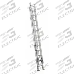 LOUISVILLE LADDER Extension Ladder: 24 ft Ladder Size, Aluminum, 375 lb Load Capacity, 52 lb Wt (MPN AE1224HD). Key specifications — Color: Silver; Brand: LOUISVILLE LADDER; Included Features: Mar-Resistant End Caps; Removable Fly: Fixed.