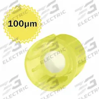 Caps for FlowTubes(TM): 14.4 mm Dia, Yellow, HDPE, Unlined, Narrow Mouth Size, 500 Closures Included (MPN T9009-100). Key specifications — Clarity: Translucent; Mouth Size: Narrow; Product Type: Cap; Septa Included: No; Vented: No; Brand: MTC BIO; Closure Color: Yellow; Closure Liner Material: Unlined.