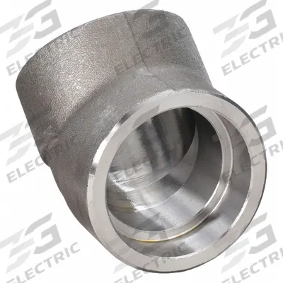 APPROVED VENDOR Metal Pipe Elbow: 45° Elbow, Carbon Steel, 3 in x 3 in - Socket-Weld Extreme-Pressure Pipe Fittings