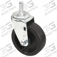 APPROVED VENDOR Stem Caster: Swivel, No Brake, 4 in Wheel Dia., 1 1/4 in Wheel Wd, Polyolefin, Black (MPN 32J854). Key specifications — attr1111099: APPROVED VENDOR; attr1111095: Black; attr1176855: Swivel.