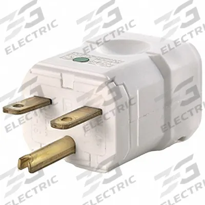 LEVITON Straight Blade Plug: Hospital Grade, 6-15P, 250V AC, 15 A, 2 Pole, 3 Blade - Hinged Plugs