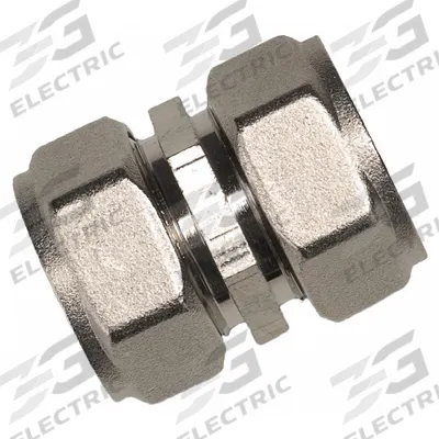 RAPIDAIR Compression Fitting Coupling: 1 1/4 in OD 1 1/4 in OD Fitting Size, Coupling - Compressed Air System Brass Compression Tube Fittings