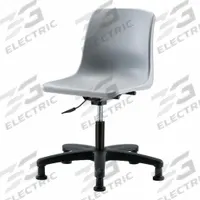 BLUE RIDGE ERGONOMICS Shell Chair: Gray, Plastic Material, 17 in Back Ht, 16 in Seat Wd, Black Frame (MPN SDHCH-RG-RG-GRY). Key specifications — attr982877: Black; attr982865: Gray; attr982870: BLUE RIDGE ERGONOMICS; attr982901: Gray.
