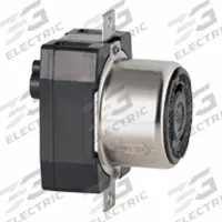 LEVITON Locking Receptacle: Non-NEMA, Black, 125/250V AC, 50 A Current Rating, 3 Poles, 4 Wires (MPN 6369CR). Key specifications — Brand: LEVITON.