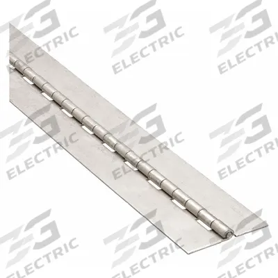APPROVED VENDOR Piano Hinge: Stainless Steel, 72 in Leaf Ht - Full Surface-Mount Piano Hinges