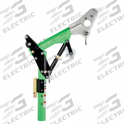 3M DBI-SALA Adjustable Upper Mast: Lower Mast Extension, Green/Silver - Davit System Arms