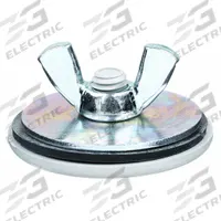 SIEMENS Hole Plug: Nonmetallic, 1/2 in Conduit Hole Size, For 30.5 mm Hole Dia - Max, Plastic, Gray (MPN 52AAH6). Key specifications — Color: Gray; Brand: SIEMENS; Finish: Chrome Plating; For Hole Type: Conduit; Includes: Wing Nut; Material: Plastic; NEMA Enclosure Rating: 13.
