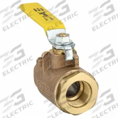APOLLO Manual Two-Way Ball Valve: 1 in, Bronze, Straight, Female SAE x Female SAE, Full Port, Lever (MPN 7790501). Key specifications — Brand: APOLLO; Handle: Lever.