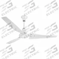 VES Ceiling Fan: 8,738 cfm Airflow, 60 in Blade Dia, 5 Speeds, 120V AC, Single Phase, White, 0.5 A (MPN 117702). Key specifications — Voltage: 120V AC; Light Kit: No; Number of Speeds: 5; Phase: Single; Current: 0.5 A; Brand: VES.