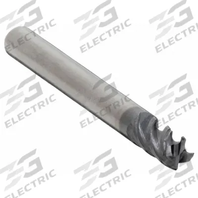 WIDIA HANITA Corner Chamfer End Mill: Carbide, AlTiN Coated, 4 Flute, 1/8" Mill Dia - Fast-Cutting Carbide Corner-Chamfer End Mills for Steel & Cast Iron