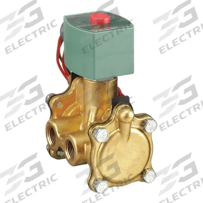 REDHAT Solenoid Valve: 3-Way, Normally Closed, 3/8 in Pipe Size, 110V AC/120V AC - 3-Way/2-Position, Normally Closed Solenoid Valves