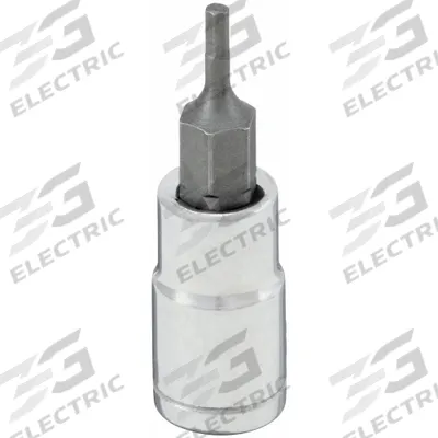 WESTWARD Socket Bit: 1/4 in Drive Size, Hex Tip, 2 mm Tip Size, 1 3/4 in Overall Lg - Hex Bit Sockets