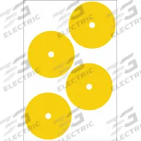 ACCUFORMNMC Gauge Marking Labels: Yellow, Polyester, 4 PK (MPN GML105YL). Key specifications — Label Color: Yellow; Label Material: Polyester.