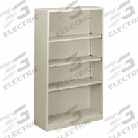 HON Bookcase: Gray, Steel, 59 in Overall Ht, 34 1/2 in Overall Wd, 12 5/8 in Overall Dp, 4 Shelves (MPN HS60ABC.Q). Key specifications — Material: Steel; Brand: HON; Color: Gray.