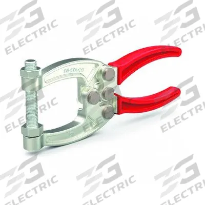 DE-STA-CO Toggle Clamp: Manual Spreading Apart of Handles, 1 Spindles, Steel - Squeeze-Action Plier Toggle Clamps