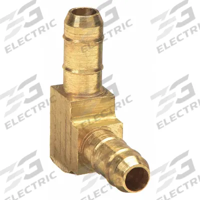 PARKER Barbed Fitting Elbow: 1/4 in ID x 11/64 in ID Size, Barbed x Barbed, Brass - Standard Brass Barbed Tube Fittings