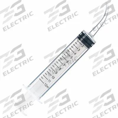 GLOBE SCIENTIFIC Transfer Syringe: 12 mL Capacity - mL, Straight and Curved Transfer - Luer Slip Syringes