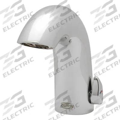 ZURN Bathroom Sensor Faucet: Aqua-FIT, Brass, Chrome Finish, Single-Post, Battery - Single-Post Sensor Bathroom Faucets