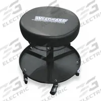 Creeper Seat: Std-Duty, Adjustable, 250 lb Max Load Capacity, 17 5/16 in to 21 5/16 in Ht Range (MPN 1MZJ1). Key specifications — Frame Material: Steel; Seat Adjustability: Adjustable; Height Range: 17-5/16 in to 21-5/16 in; Duty Rating: Standard-Duty; Dimensions: 21-7/16 in x 15 in x 15 in; Brand: WESTWARD.